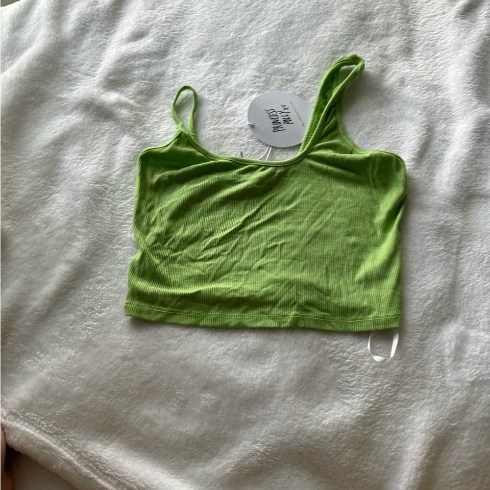Green Princess Polly Crop Women's Top
